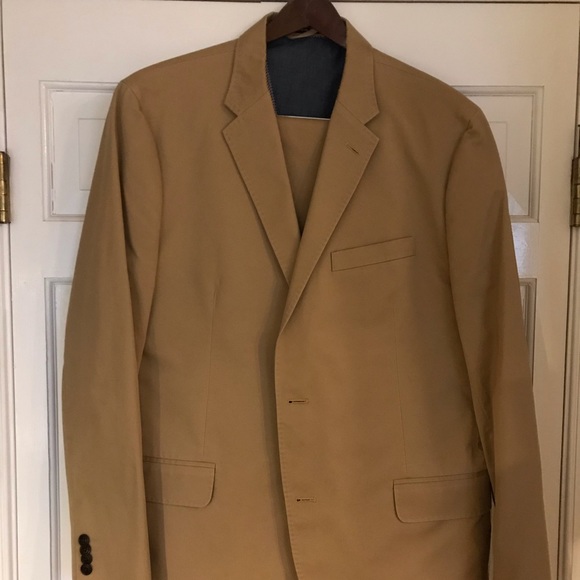 Lands End Summer Weight Khaki Jacket - Crisp and Clean - Picture 1 of 3